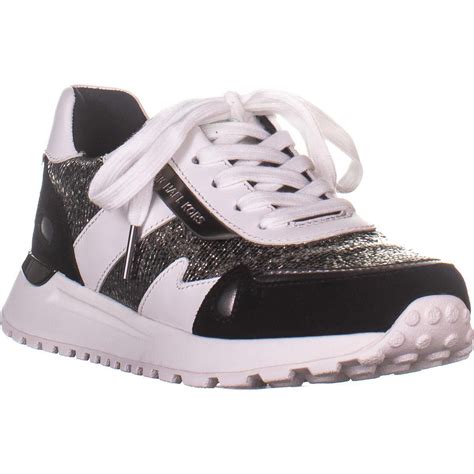 white trainers michael kors|michael kors black sneakers women's.